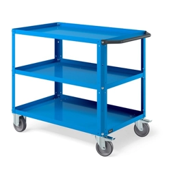 vendita online Carrello clever 1008 large mm.1024x615x847h - blu ral5012 Carrelli e Contenitori Per Officina - Moduli Per Carrelli Fami